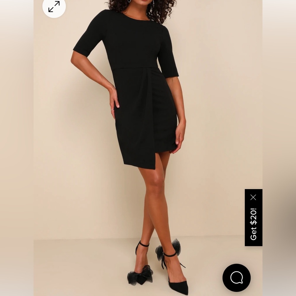 Lulu's Black Elegant Dress